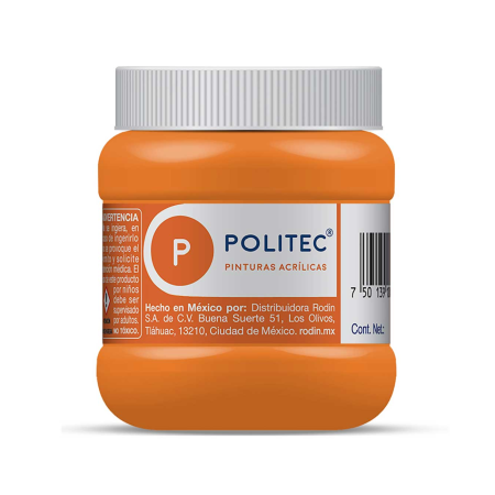 PINTURA ACRILICA POLITEC 332 NARANJA CLARO 250 ML 113981