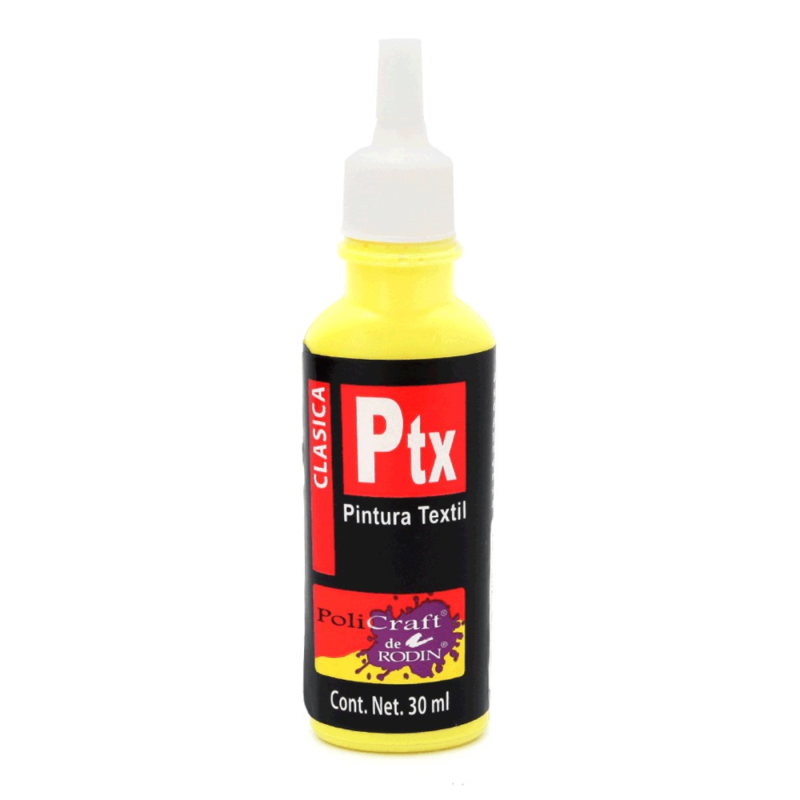 PINTURA TEXTIL POLITEC 30ML CLASICA AMARILLO CLARO 88865