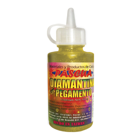 PEGAMENTO C/DIAMANTINA PASCUA FCO C/60ML. AMARILLO CLA 29780
