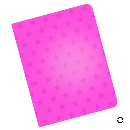 CUBIERTA GBC ESTRELLA TRANSPARENTE ROSA CARTA  011679