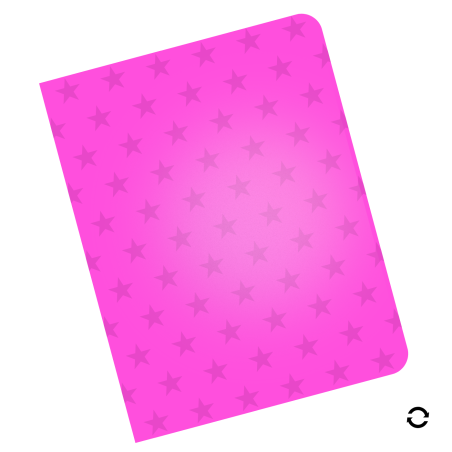 CUBIERTA GBC ESTRELLA TRANSPARENTE ROSA CARTA  011679