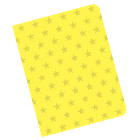 CUBIERTA GBC ESTRELLA TRANSPARENTE AMARILLO CARTA    011679