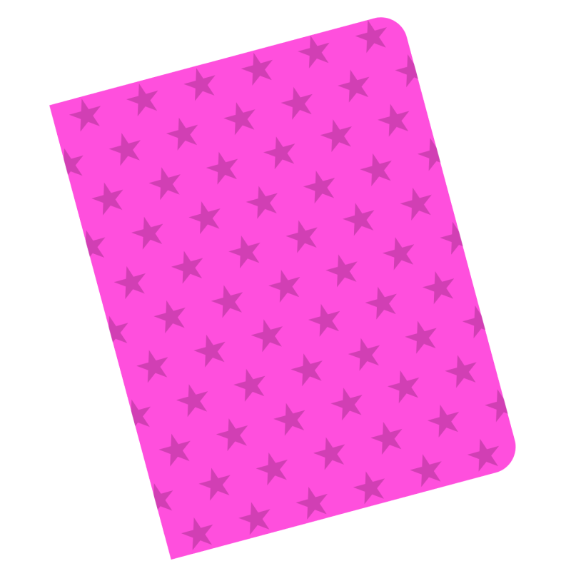 CUBIERTA GBC ESTRELLA TRANSPARENTE ROSA CARTA  011679