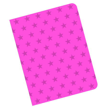 CUBIERTA GBC ESTRELLA TRANSPARENTE ROSA CARTA  011679