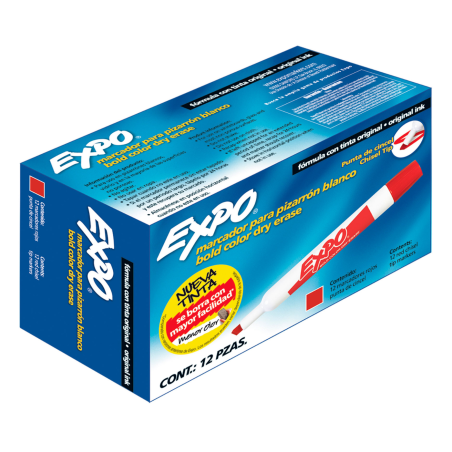MARCADOR SANFORD EXPO 83002 ROJO PIZARRON C/12