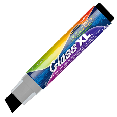 MARCADOR AQUARELO P/C AZOR 22025 P/CINCEL GLASS NEGRO 84613