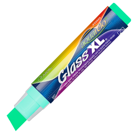 MARCADOR AQUARELO P/C AZOR 22025  GLASS VERDE CLARO 084613