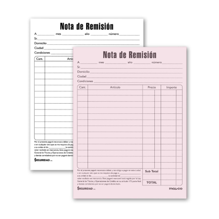 BLOK REMISION DUPLICADO DOLAR RD4 13.0 X 16.5 CM  059730