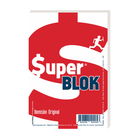 SUPERBLOCK REMISION 1/8 IPASA S1 ORIGINAL C/45 HOJAS 59707