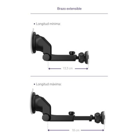 SOPORTE CELULAR MAGNETICO STEREN P PARABRISAS POD-297