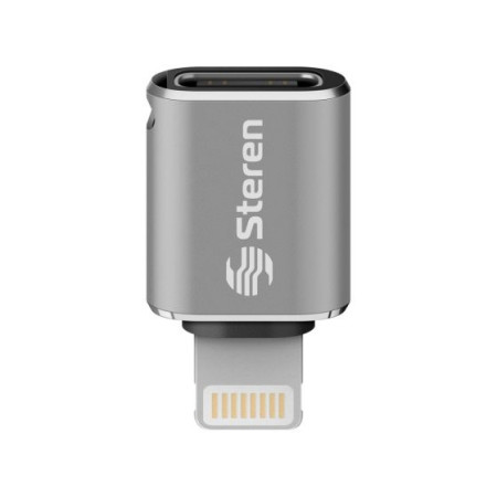 ADAPTADOR STEREN JACK USB C A PLUG LIGHTNING POD-458