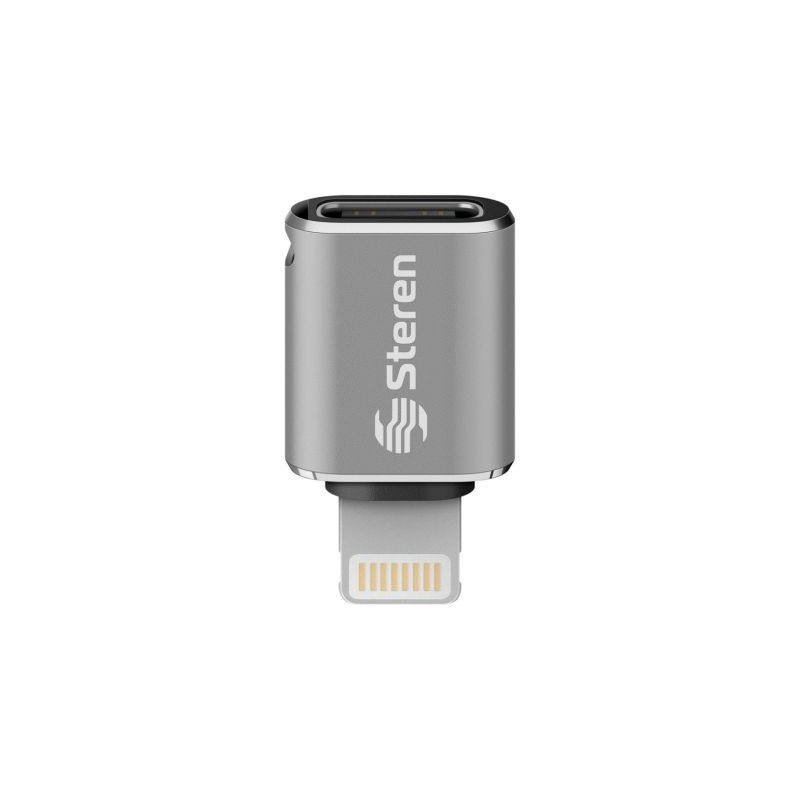 ADAPTADOR STEREN JACK USB C A PLUG LIGHTNING POD-458