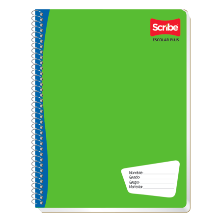 CUADERNO PROF. ESPIRAL SCRIBE 7971 BLANCO 100H ESCOLAR 193444