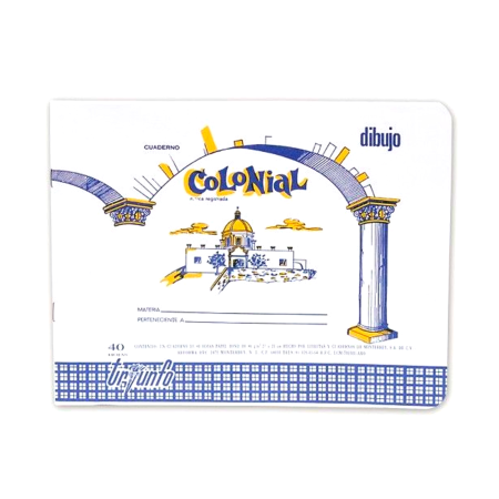 CUADERNO DIBUJO TRIUNFO COLONIAL 2024 CARTA 40 HJS  046403
