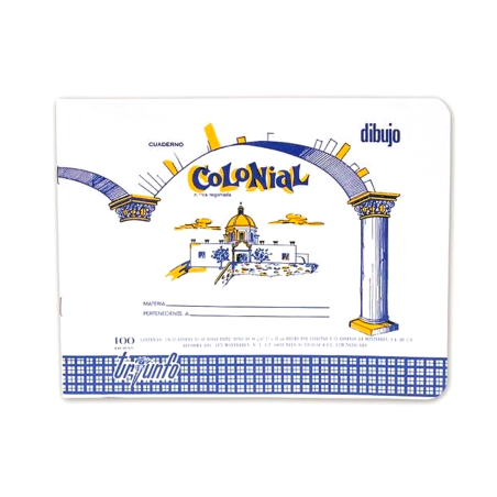 CUADERNO DIBUJO TRIUNFO COLONIAL 2021 CARTA 100HJS 046404