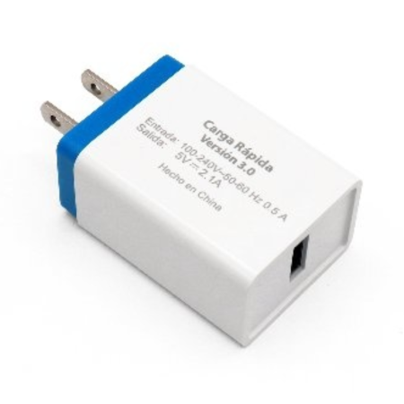 10.5W COMBO CARGADOR PARED USB TIPO C CARGA RAPIDA BROBOTIX