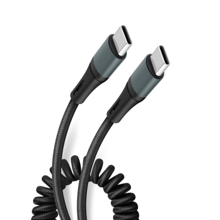CABLE USB C A USB C ESPIRAL USB-3980 STEREN DE 1M NYLON