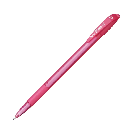 BOLIGRAFO FEEL-IT PENTEL BX-420-P ROSA 1.0MM RETR. 120250