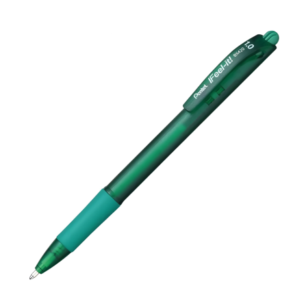 BOLIGRAFO FEEL-IT PENTEL BX-420-D VERDE 1.0MM RETR. 120250