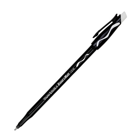 BOLIGRAFO BORRABLE PAPER MATE ERASER MATE C/2 NEGRO 80537