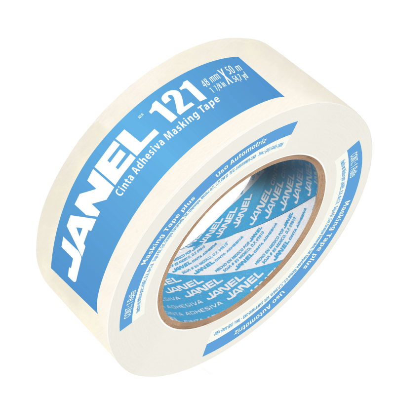 CINTA ADHESIVA MASKING JANEL 121 48 X 50 MTS P/ CUBRIR