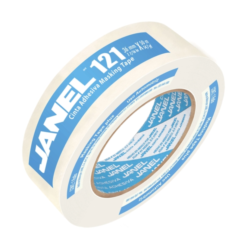 CINTA ADHESIVA MASKING JANEL 121 36 X 50 MTS P/CUBRIR