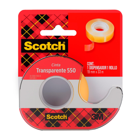 DESP. CINTA ADHESIVA CELOFAN SCOTCH 550 19 X 30 C/DESP 31686