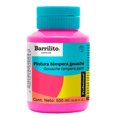PINTURA TEMPERA BARRILITO 500ML PROF BOTE MAGENTA 88846
