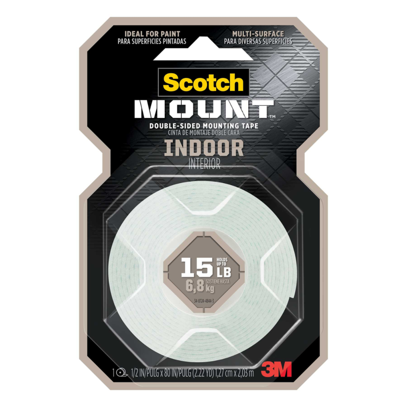 CINTA ADHESIVA DE ESPUMA SCOTCH 110HDC .5PX2M M PESADO 72944