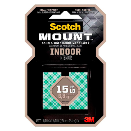 CUADROS ADH. MONTAJE SCOTCH 11 H SQ 48-DC 2.54X2.54 CM 39470