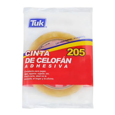 CINTA  CELOFAN TUCK 205 12MMX10M