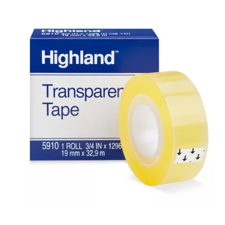 CINTA ADHE. INVISIBLE SCOTCH 6200 19 X33 HIGHLAND 81630