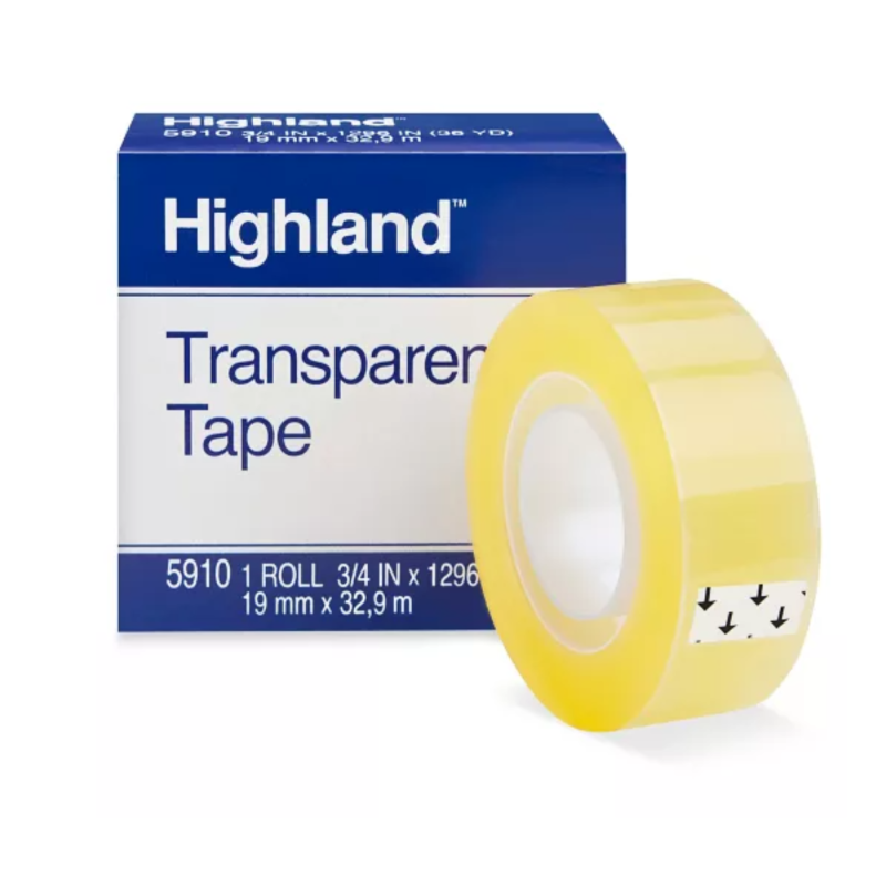 CINTA ADHE. INVISIBLE SCOTCH 6200 19 X33 HIGHLAND 81630