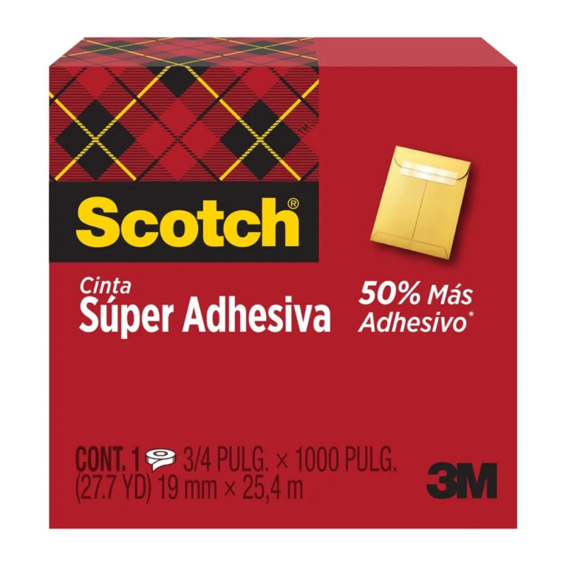 CINTA ADHESIVA SCOTCH 1450 19X25.4 MTS. SUPER HOLD 150206