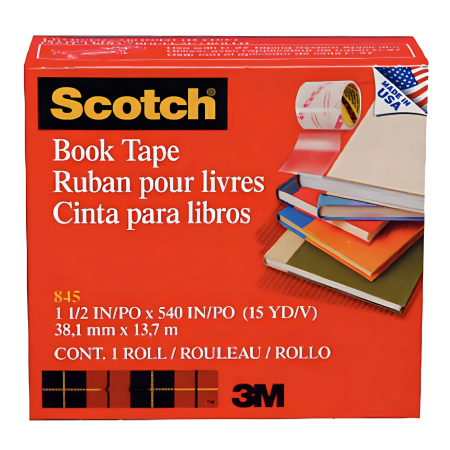 CINTA ADHESIVA BOOK-TAPE SCOTCH 845 SUPER 38 X13.7 MTS 81635