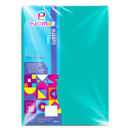 PAPEL LUSTRINA AZUL ACUAMARINO     27109