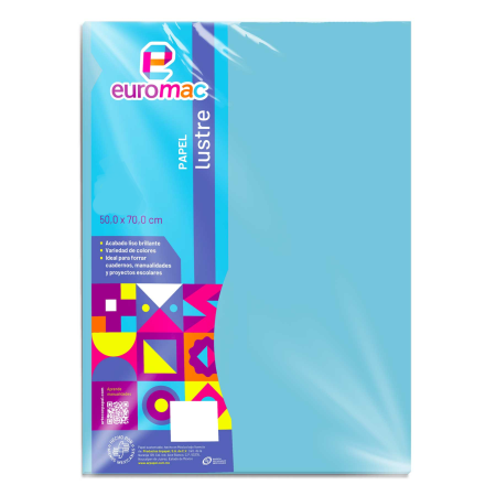 PAPEL LUSTRINA AZUL PASTEL 27109