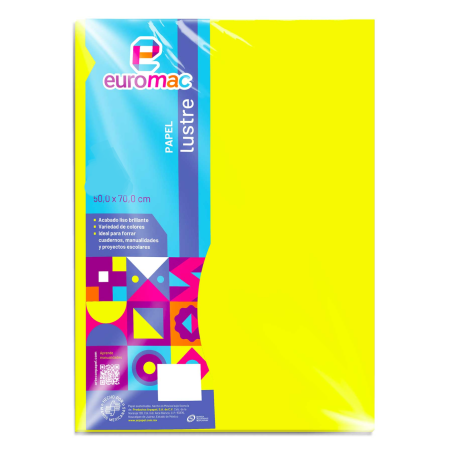 PAPEL LUSTRINA AMARILLO CANARIO      27109