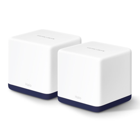SISTEMA MESH HALO H50G 2 PIEZAS MERCUSYS AC1900 BEAMFORMING