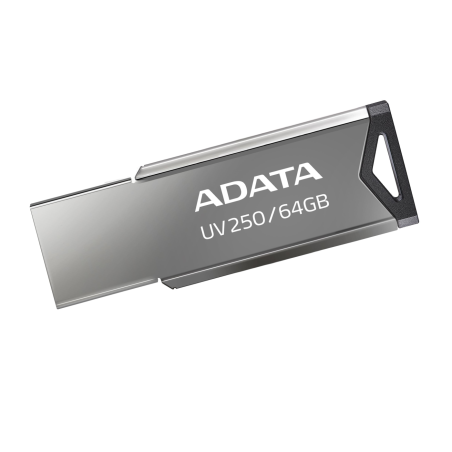 MEMORIA FLASH ADATA UV250 64GB USB2.0 PLATA AUV250-64G-RBK
