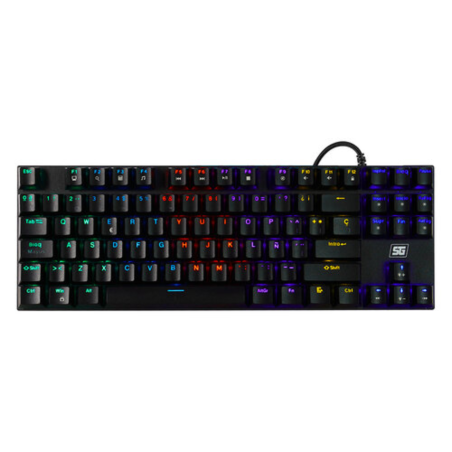 TECLADO VORAGO MECANICO KB-600 ALAMBRICO TKL RGB RAINBOW SOFTWARE NEGRO
