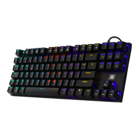TECLADO VORAGO MECANICO KB-600 ALAMBRICO TKL RGB RAINBOW SOFTWARE NEGRO