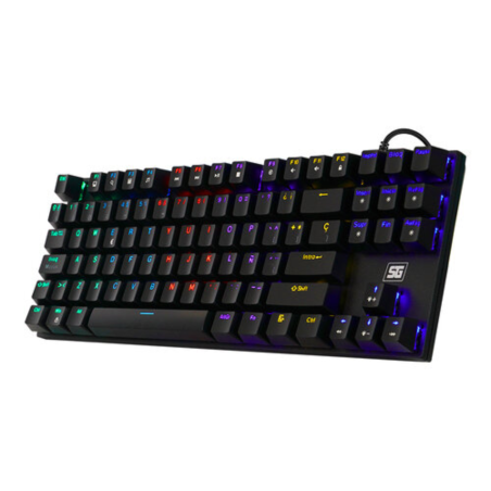 TECLADO VORAGO MECANICO KB-600 ALAMBRICO TKL RGB RAINBOW SOFTWARE NEGRO
