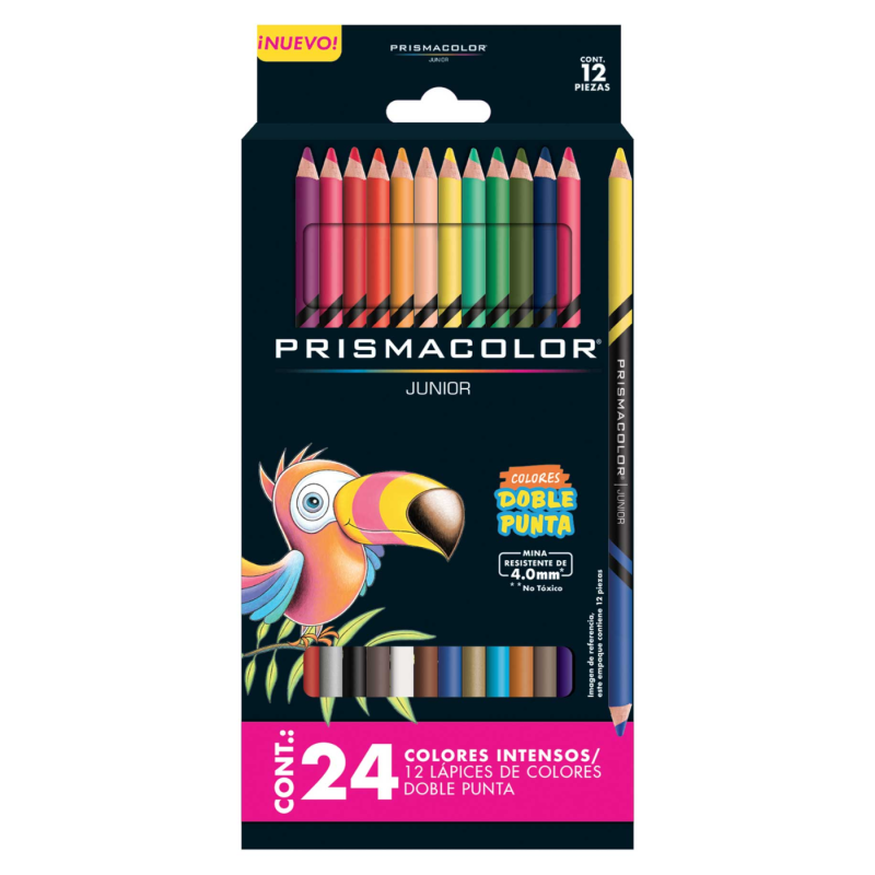 COLORES PRISMACOLOR JUNIO DOBLE PUNTA C/12 24 COLS 2153018