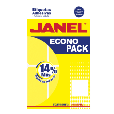 ETIQUETA FLOUREC. AMAR. ECONOPACK JANEL V.MOD 25 50X00 66636