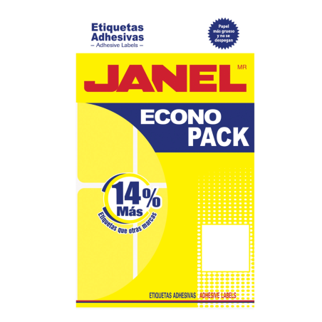 ETIQUETA FLOUREC. AMAR. ECONOPACK JANEL V.MOD 25 50X00 66636