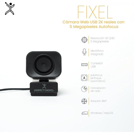 CAMARA WEBCAM PERFECT CHOICE 5MP PC-320548