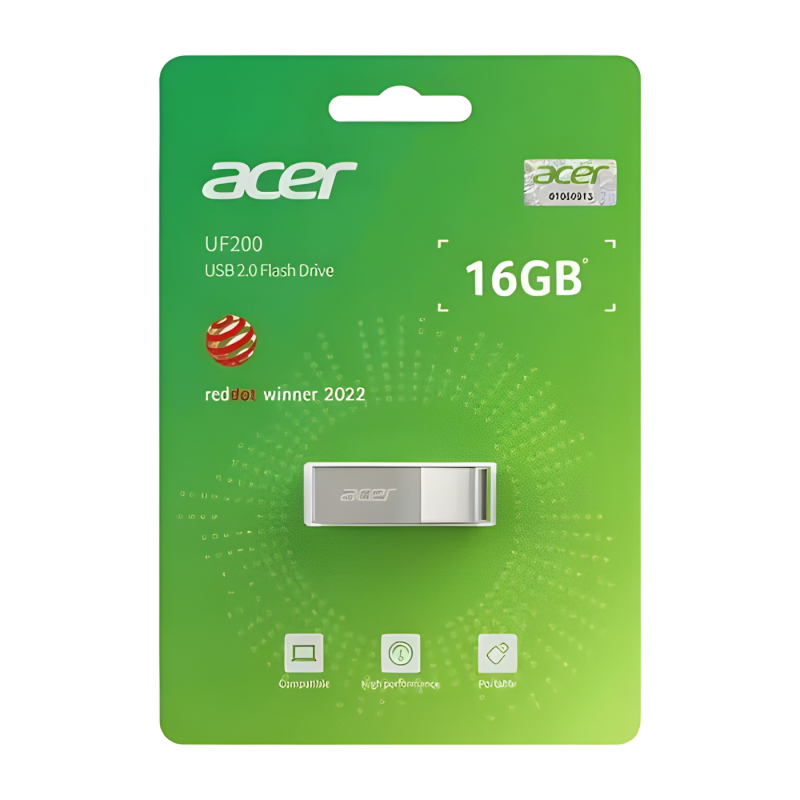 MEMORIA ACER USB 2.0 16GB METALICA 30 MB/S