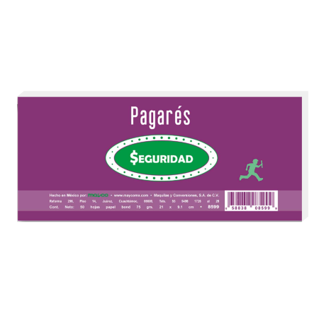 BLOCK PAGARE 50 HOJAS MAYCO 8599 59713