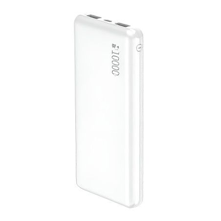 10,000mAh CARGADOR POWER BANK NEXTEP ULTRA LIGERA 10000 BLANCO NE-430B